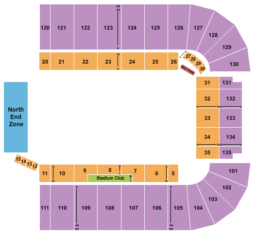 Albertsons Stadium Hot Wheels Monster Trucks Seating Chart